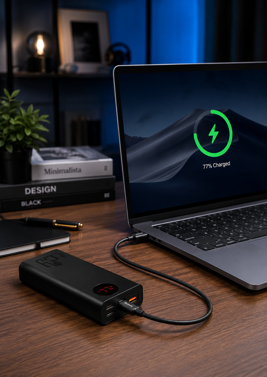 65W Fast Charging Power Bank – 20000mAh Digital Display