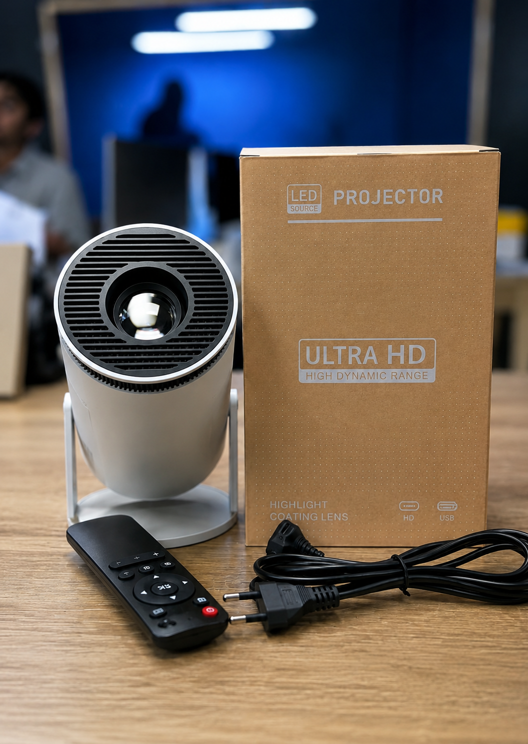Mini LED Projector – Portable HD Home Theater Projector