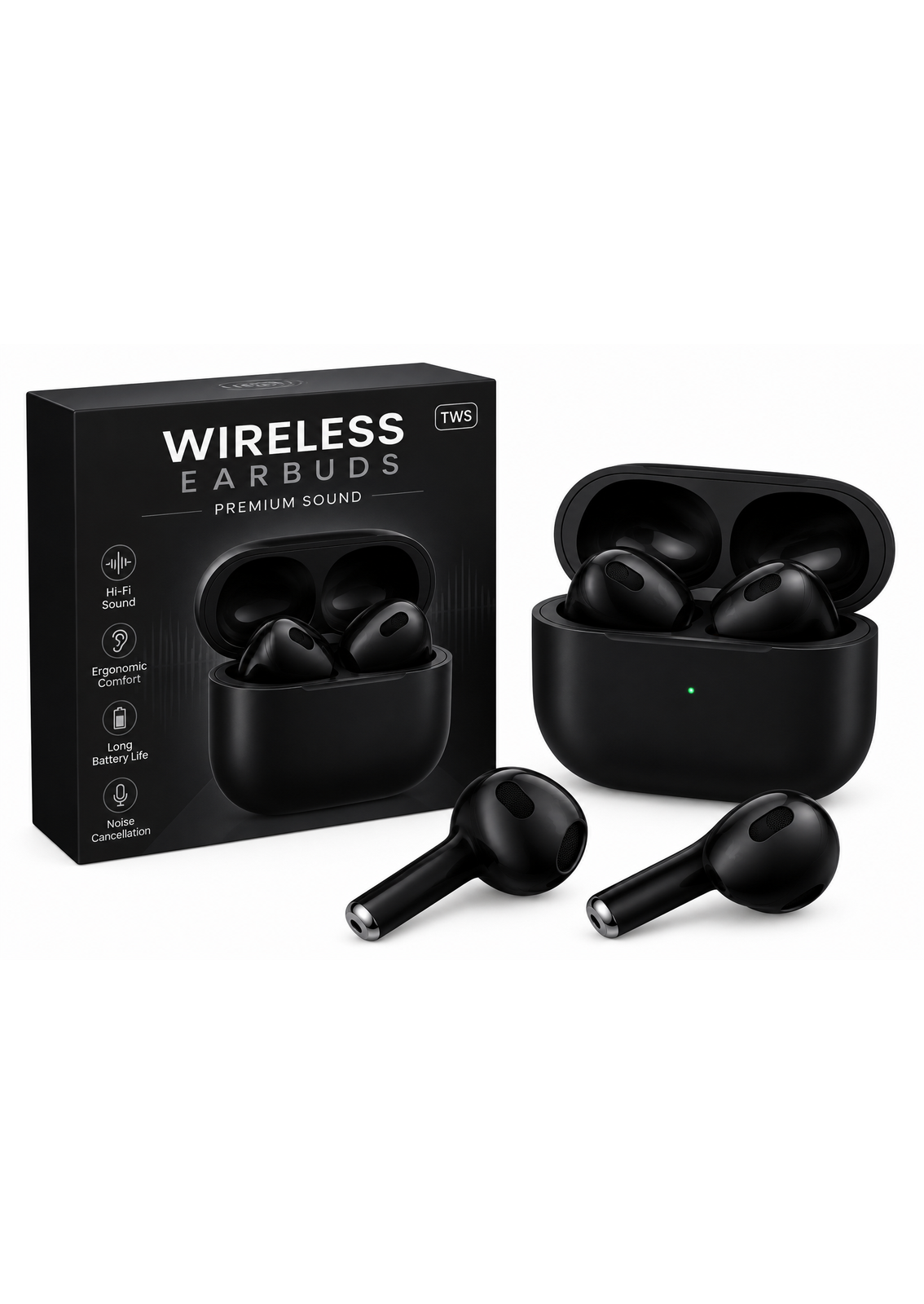 Wireless Earbuds Bluetooth 5.3 TWS HD Stereo Sound